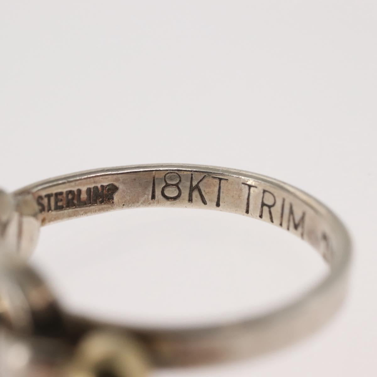 TIFFANY&Co. Love Knot Ring Ag925 K18 Silver Auth SW1656