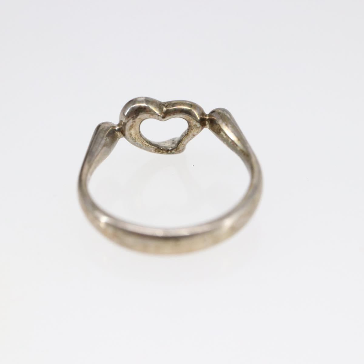 TIFFANY&Co. Open Heart Ring Ag925 Silver Auth SW1658