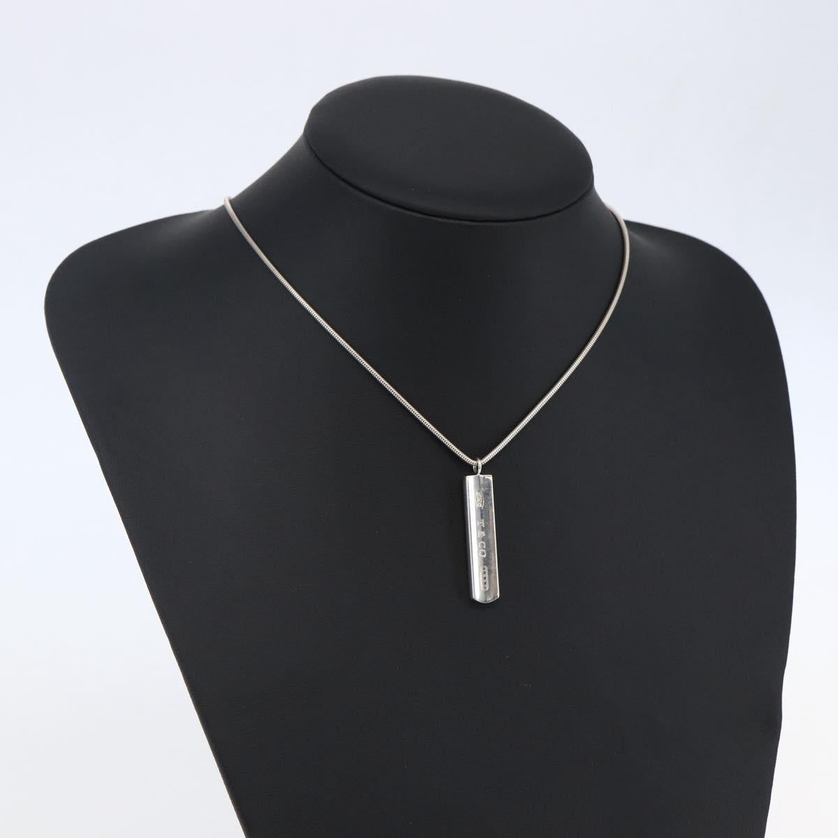 TIFFANY&Co. 1837 Bar Necklace Ag925 Silver Auth SW1661