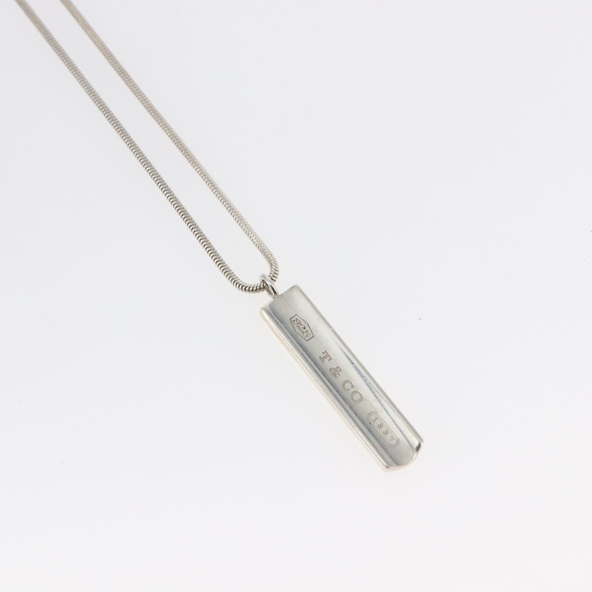 TIFFANY&Co. 1837 Bar Necklace Ag925 Silver Auth SW1661