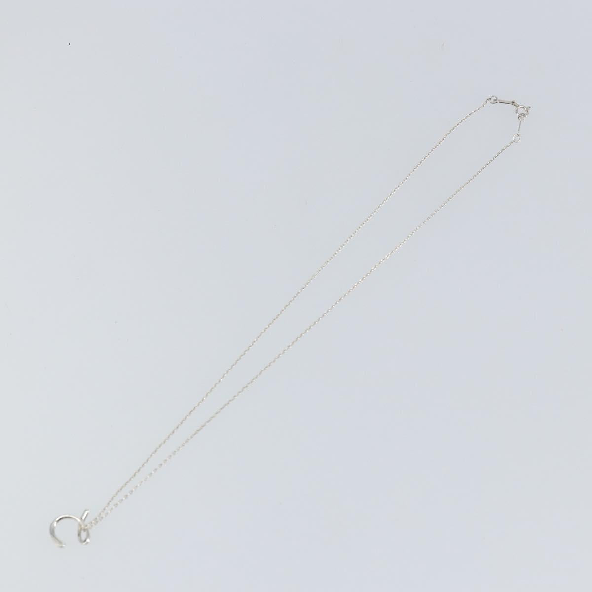 TIFFANY&Co. printed initials C Necklace Ag925 Silver Auth SW1662