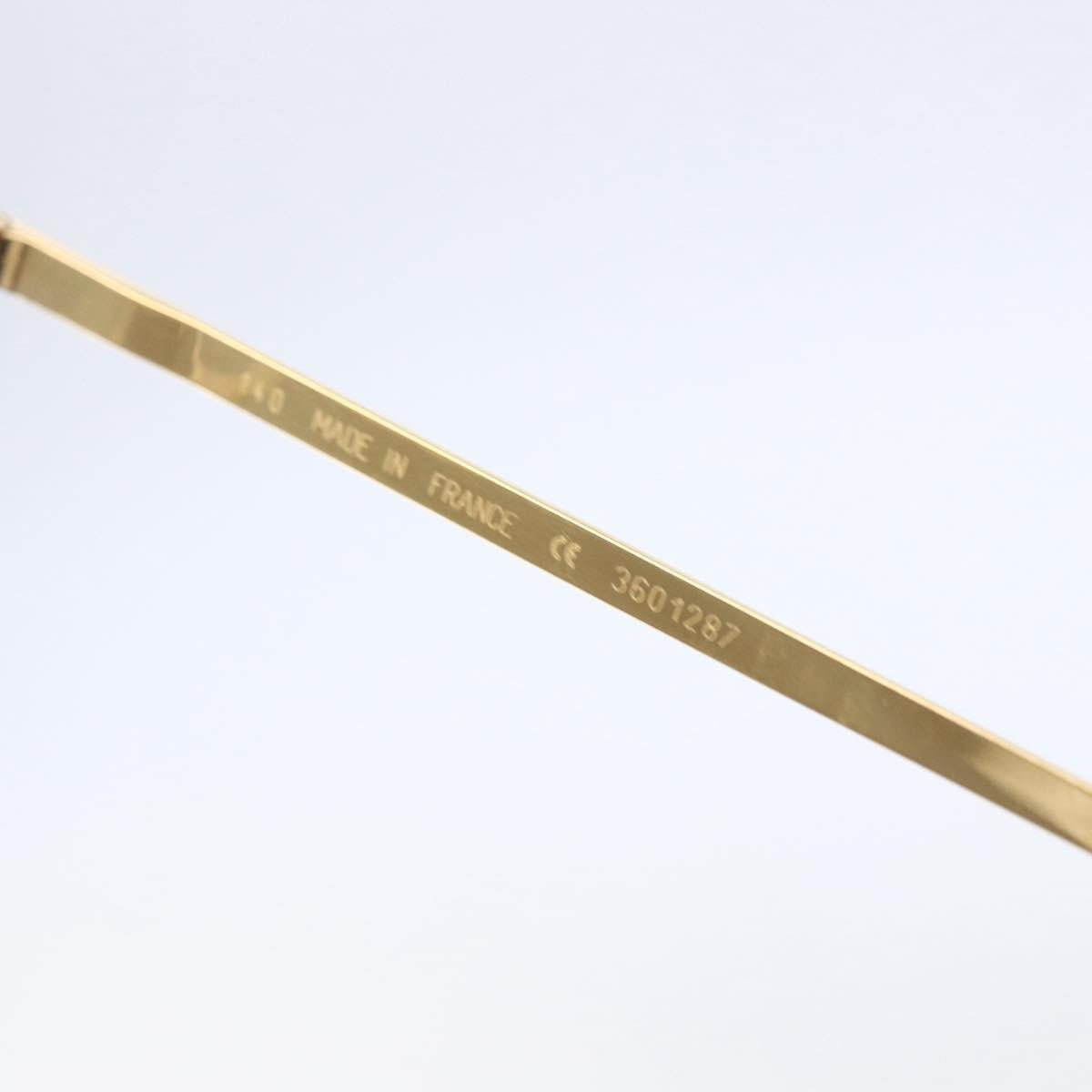 CARTIER Glasses metal Gold Auth SW1666