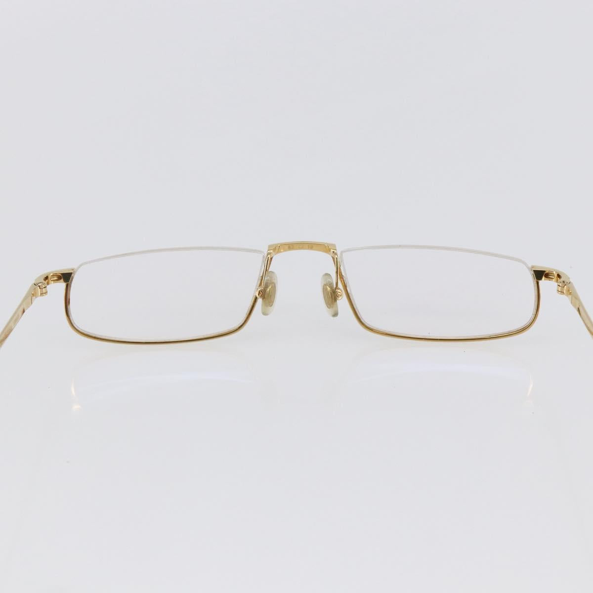 CARTIER Glasses metal Gold Auth SW1666