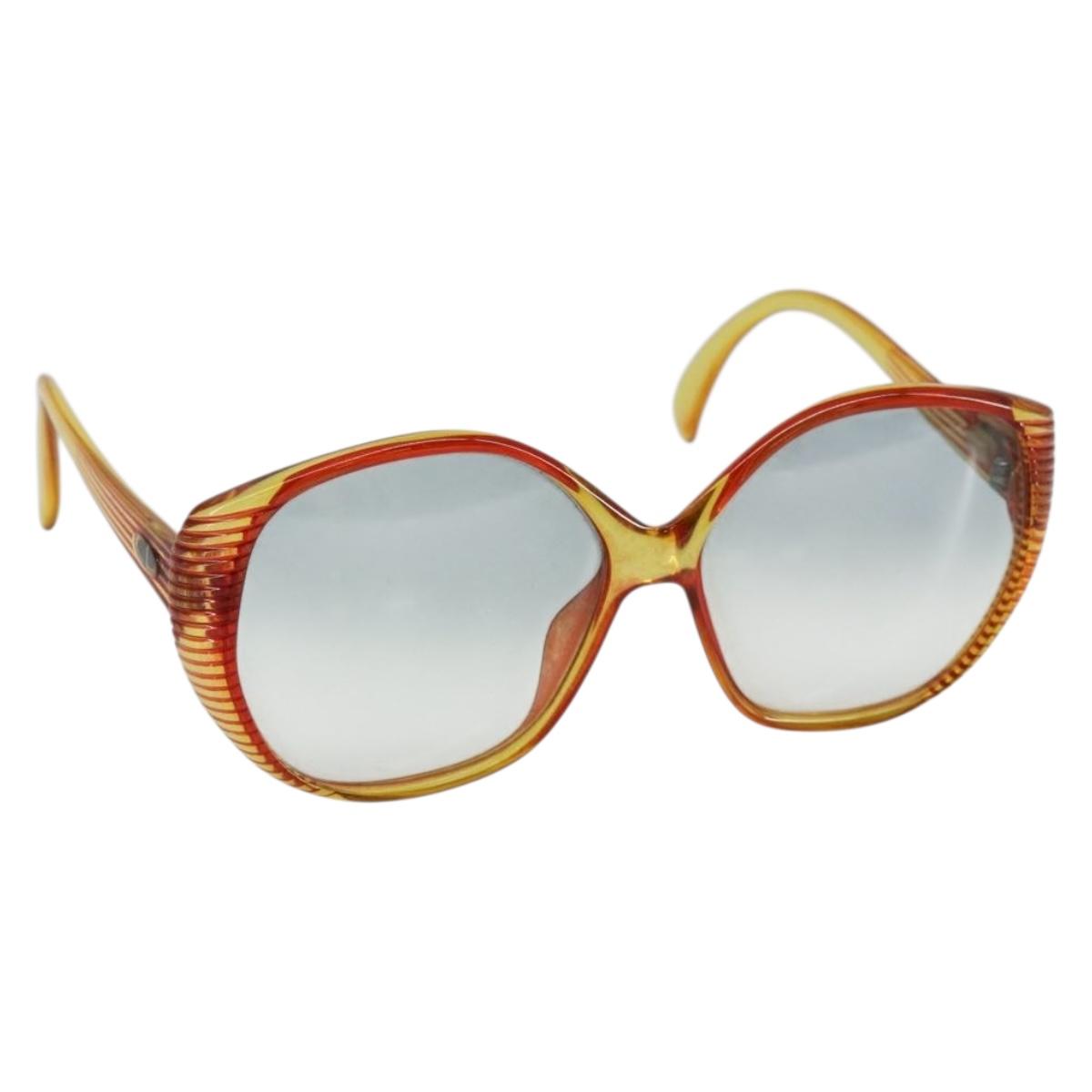 Christian Dior Sunglasses Plastic Orange Auth SW1667