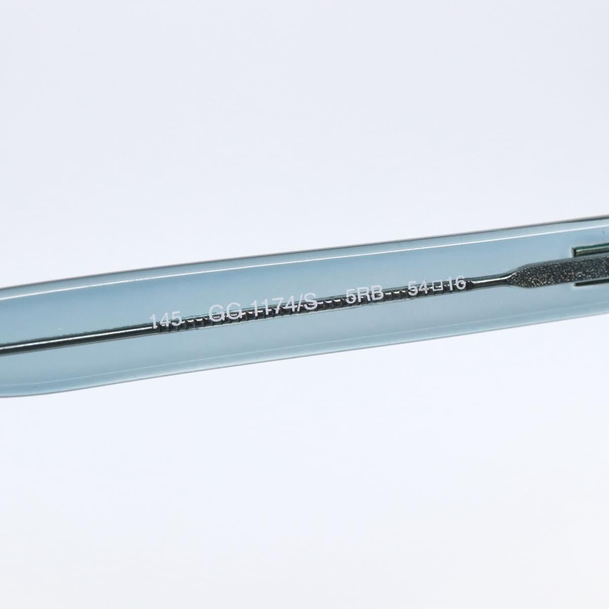 GUCCI Sunglasses Plastic Blue Auth SW1675