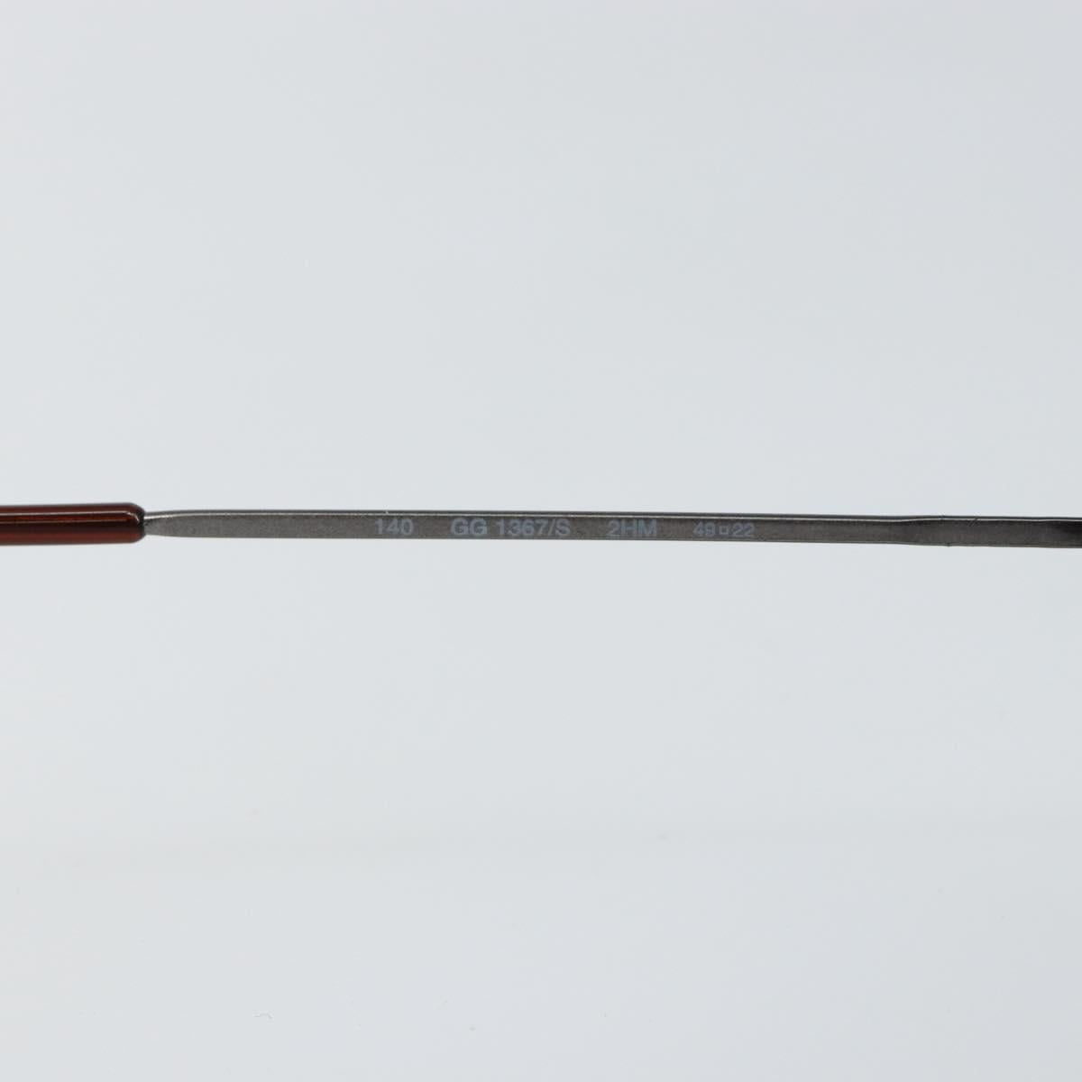 GUCCI Sunglasses Plastic Dark Brown Auth SW1677