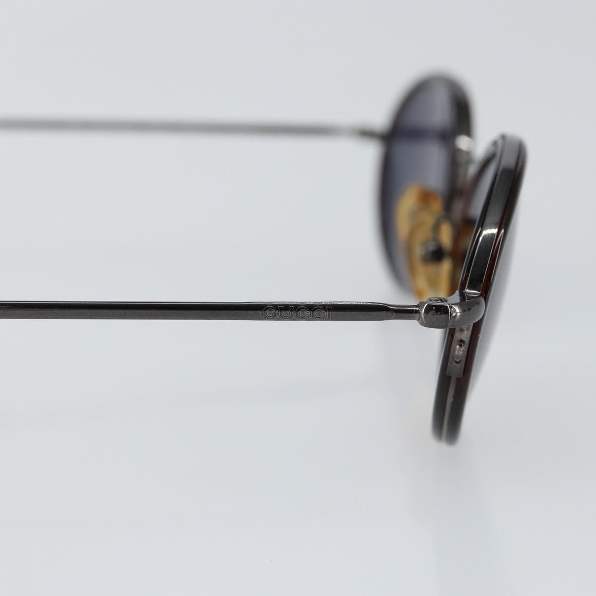 GUCCI Sunglasses Plastic Dark Brown Auth SW1677