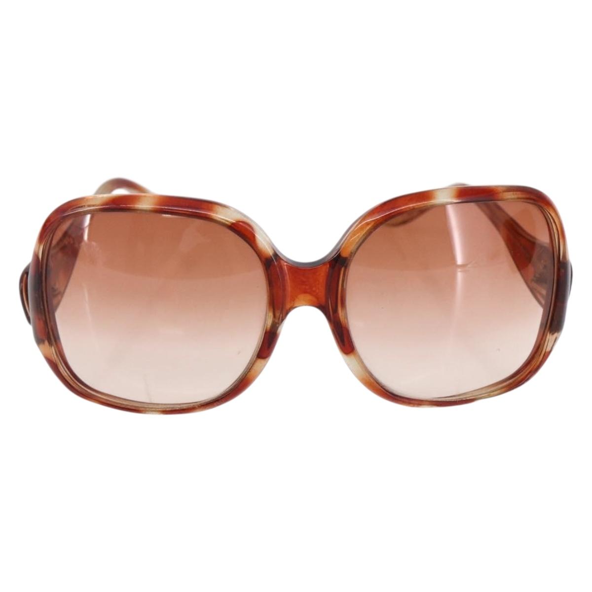 BALENCIAGA Sunglasses Plastic Brown Auth SW1680