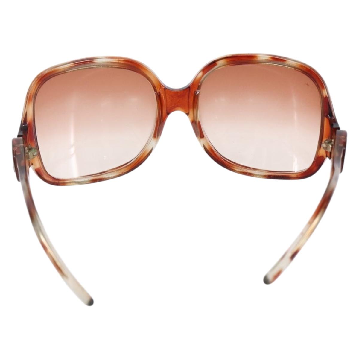BALENCIAGA Sunglasses Plastic Brown Auth SW1680