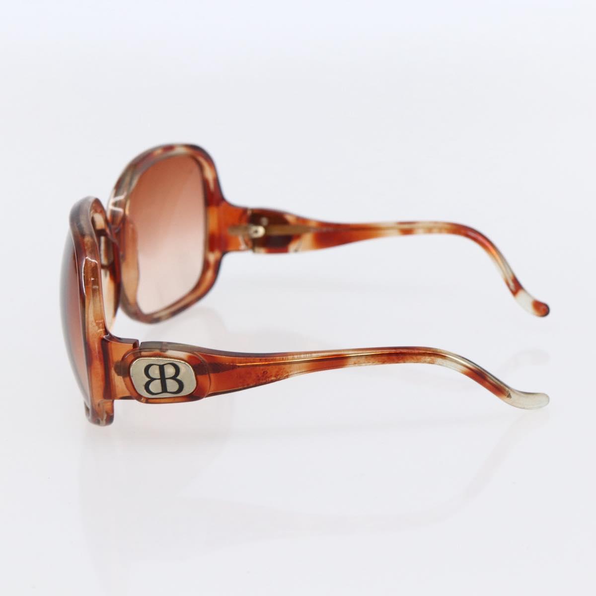 BALENCIAGA Sunglasses Plastic Brown Auth SW1680