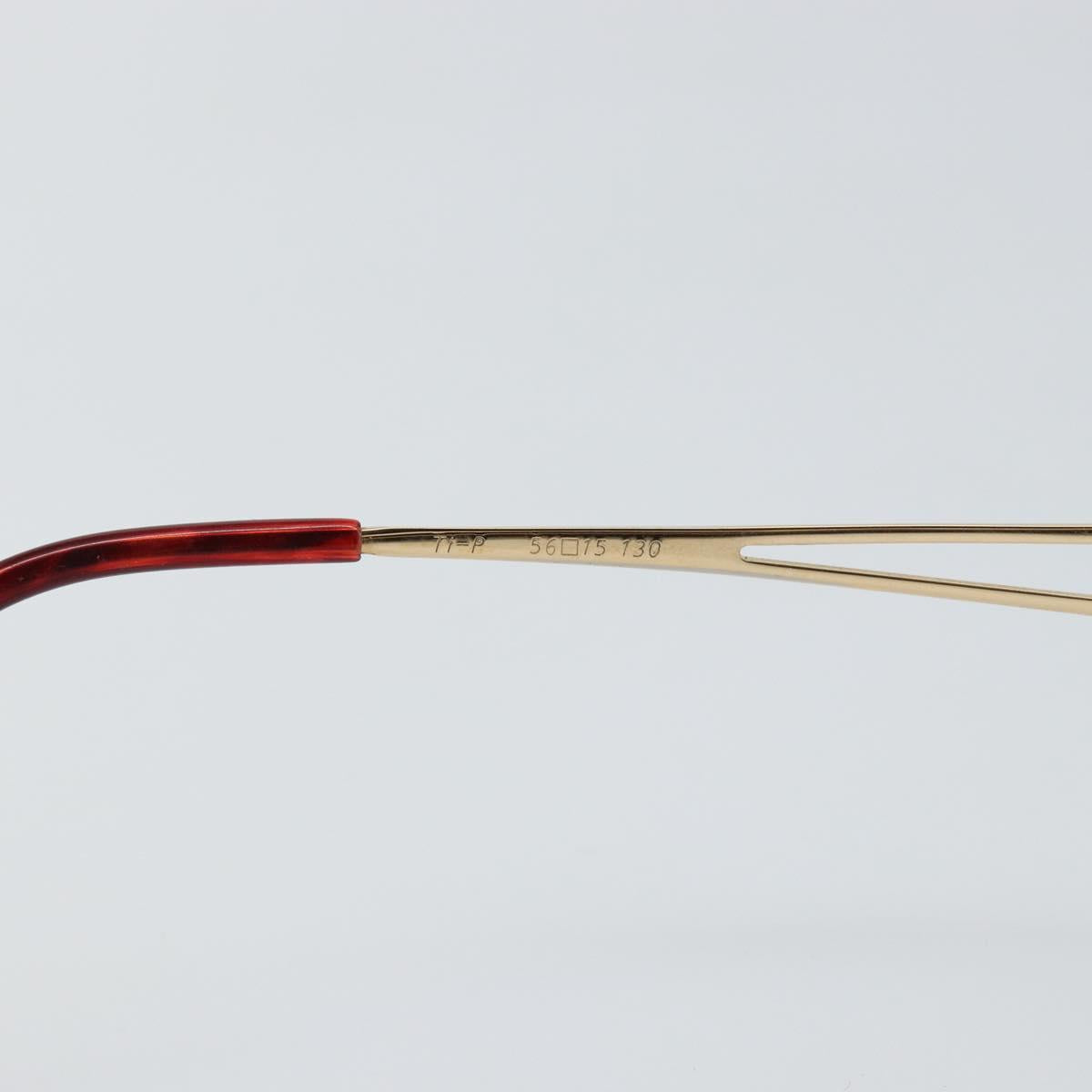 SAINT LAURENT Glasses metal Gold Auth SW1682