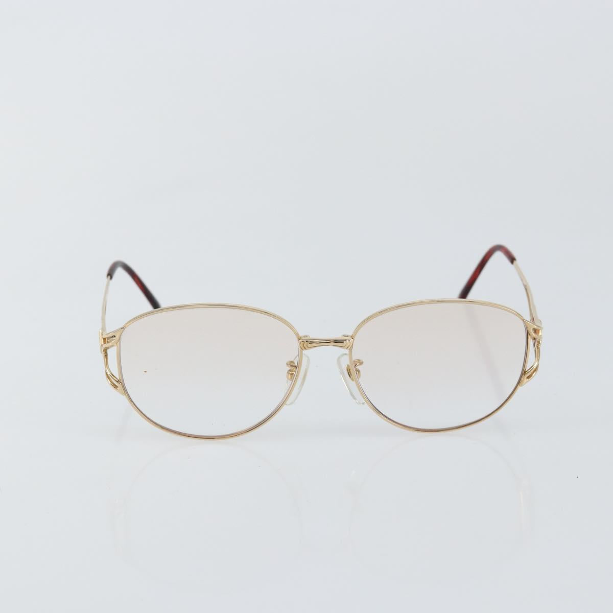 SAINT LAURENT Glasses metal Gold Auth SW1682