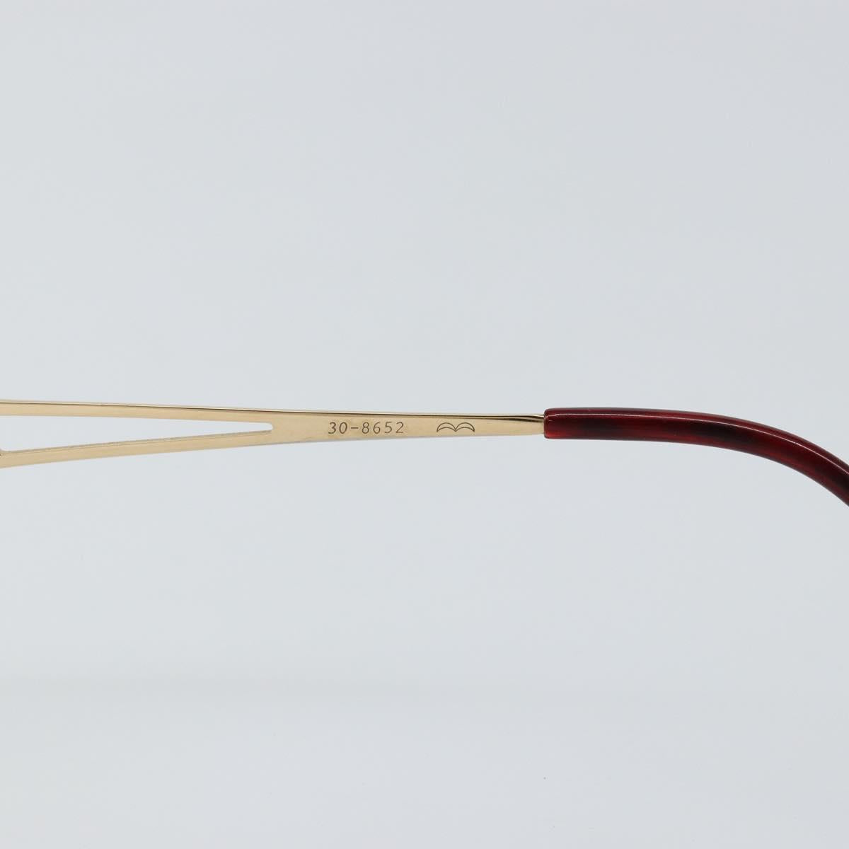 SAINT LAURENT Glasses metal Gold Auth SW1682