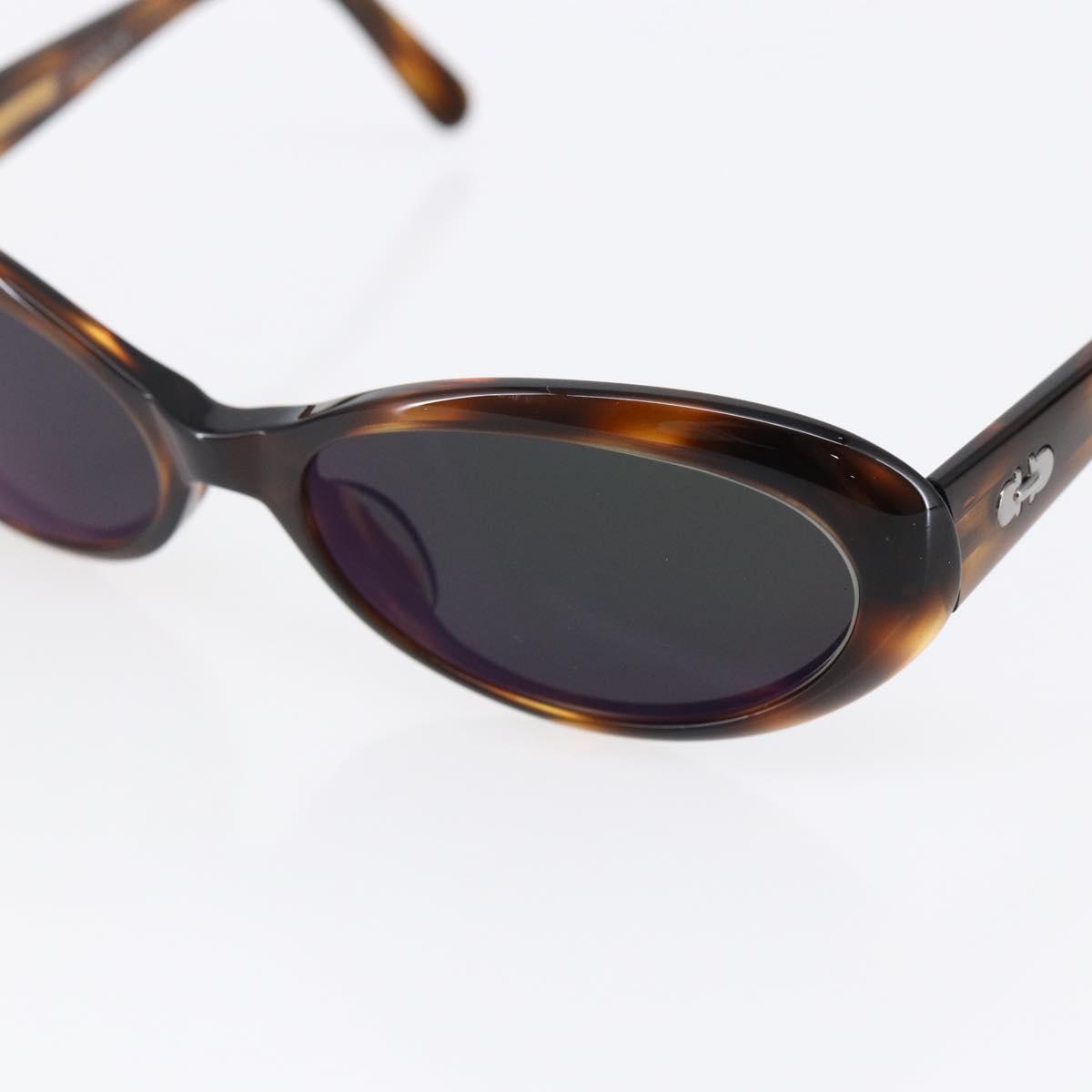 Salvatore Ferragamo Gancini Sunglasses Plastic Brown Auth SW1683