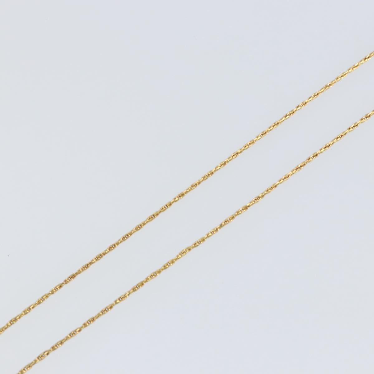 Christian Dior Necklace metal Gold Auth sw1690