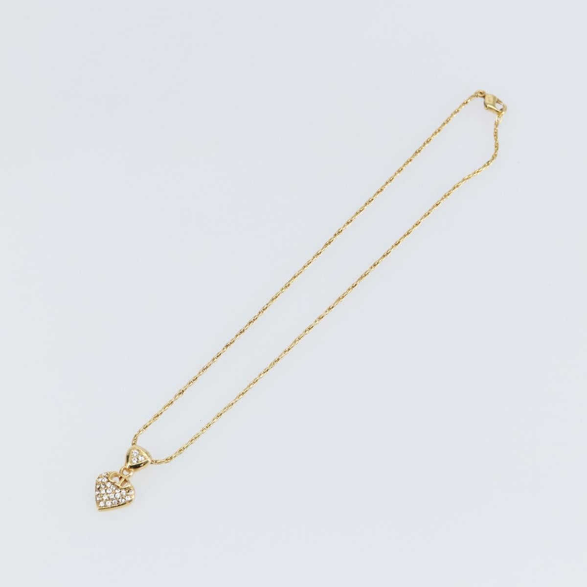 Christian Dior Necklace metal Gold Auth sw1690