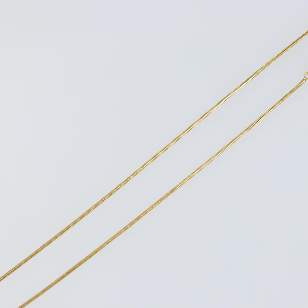 Christian Dior Necklace metal Gold Auth sw1693