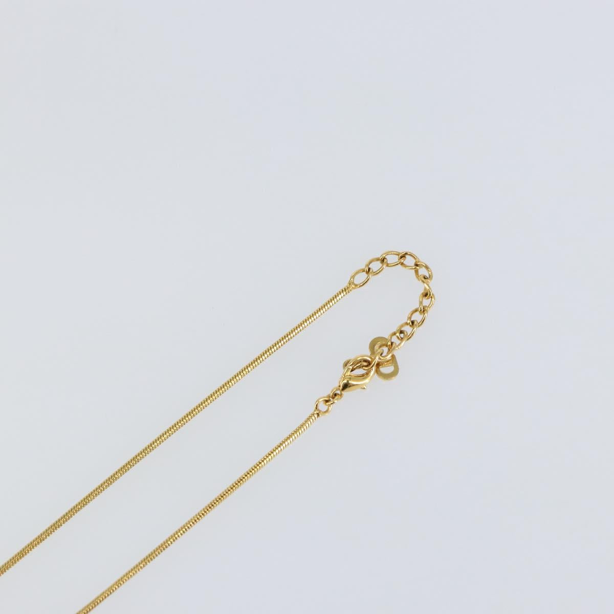 Christian Dior Necklace metal Gold Auth sw1693