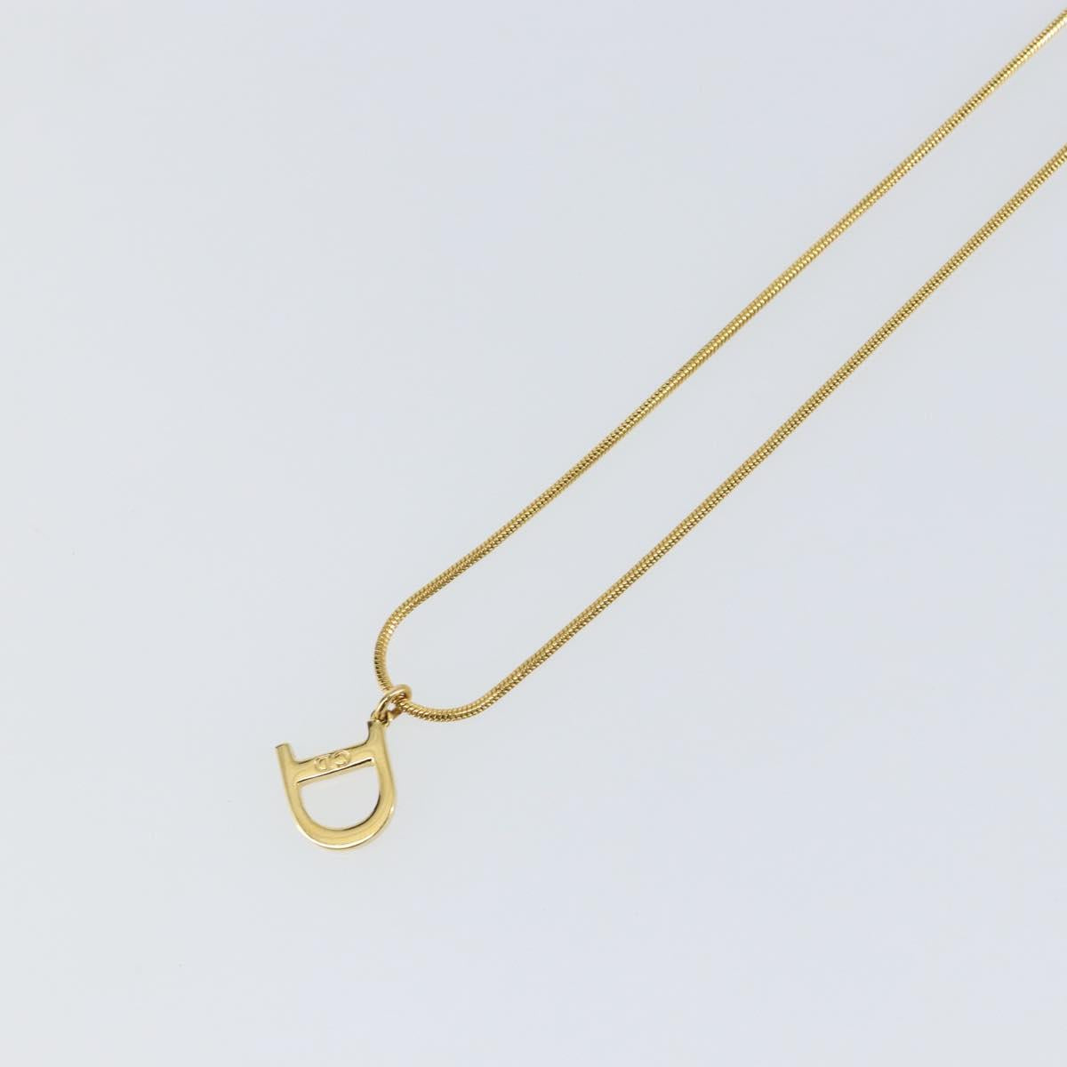 Christian Dior Necklace metal Gold Auth sw1693