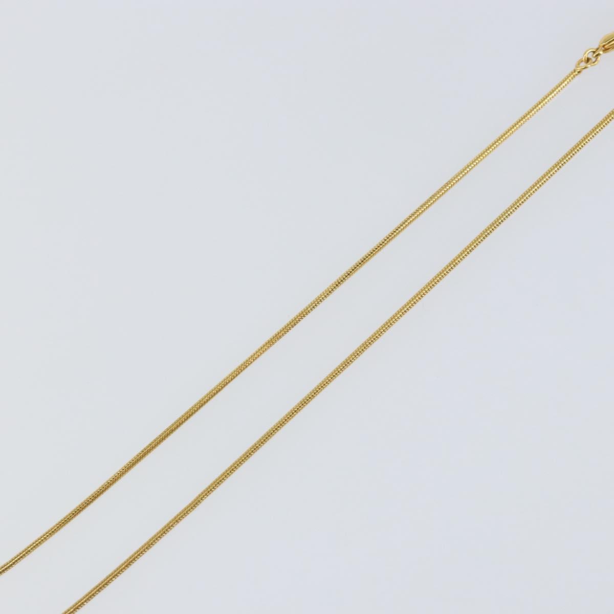 Christian Dior Necklace metal Gold Auth sw1693