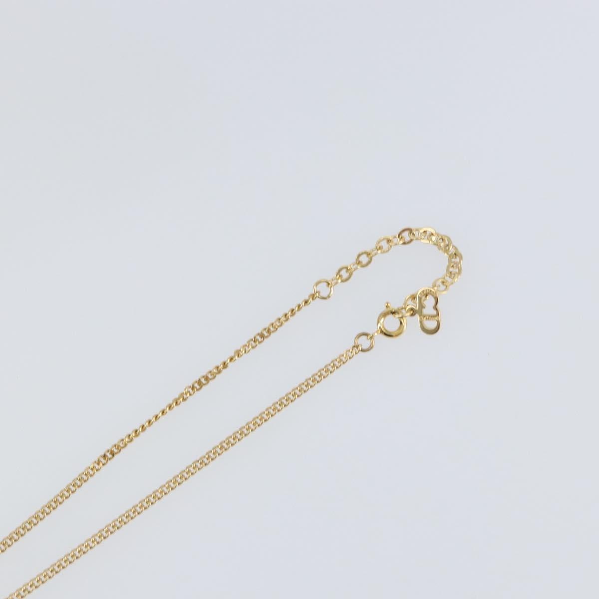 Christian Dior Necklace metal Gold Auth sw1694