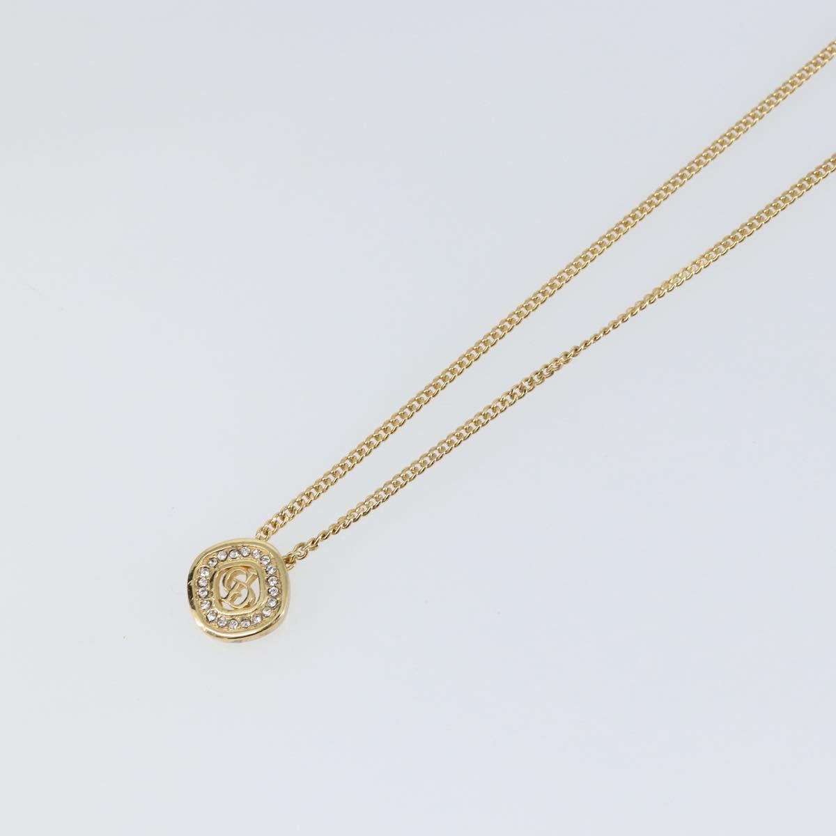 Christian Dior Necklace metal Gold Auth sw1694