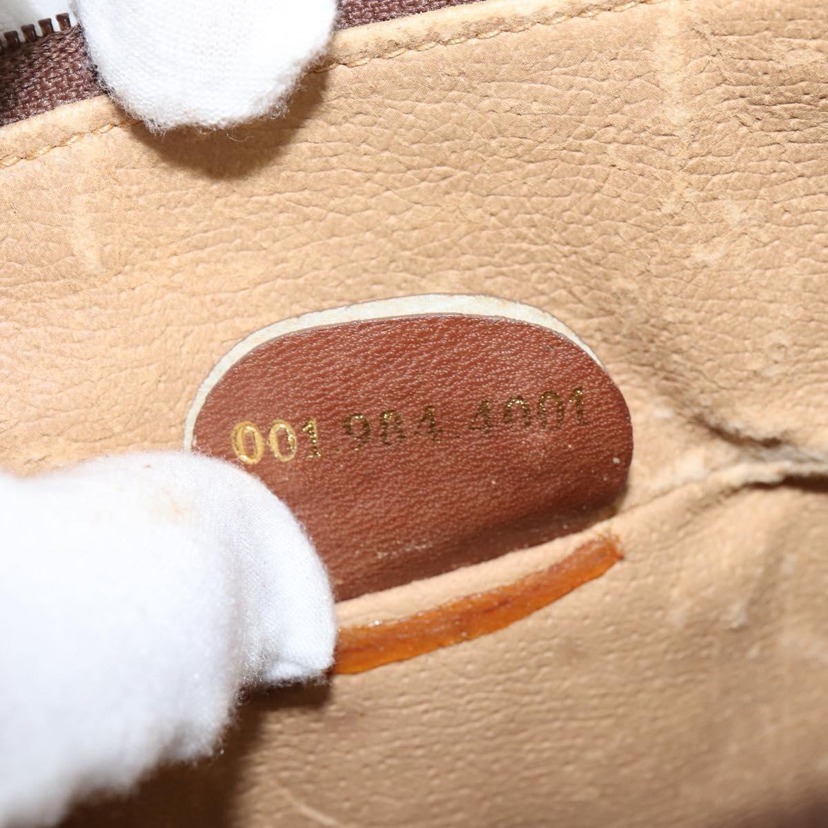 GUCCI Micro GG Supreme Shoulder Bag PVC Beige Gold 001 984 4001 Auth SW1700