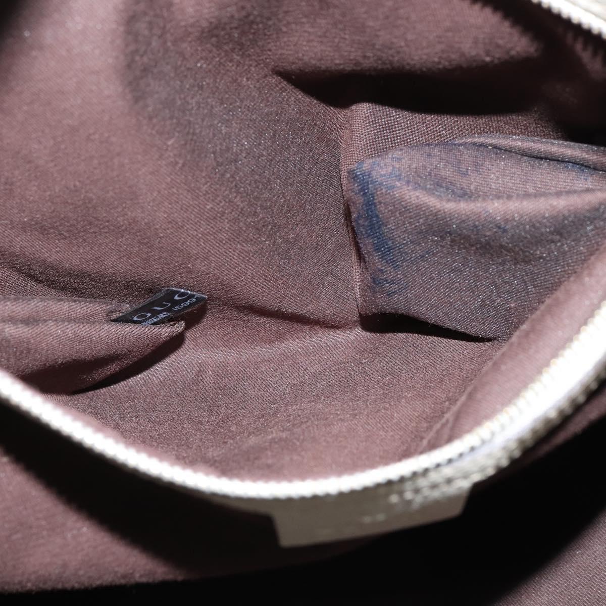 GUCCI GG Canvas Tote Bag Beige Gold 223972 Auth SW1704