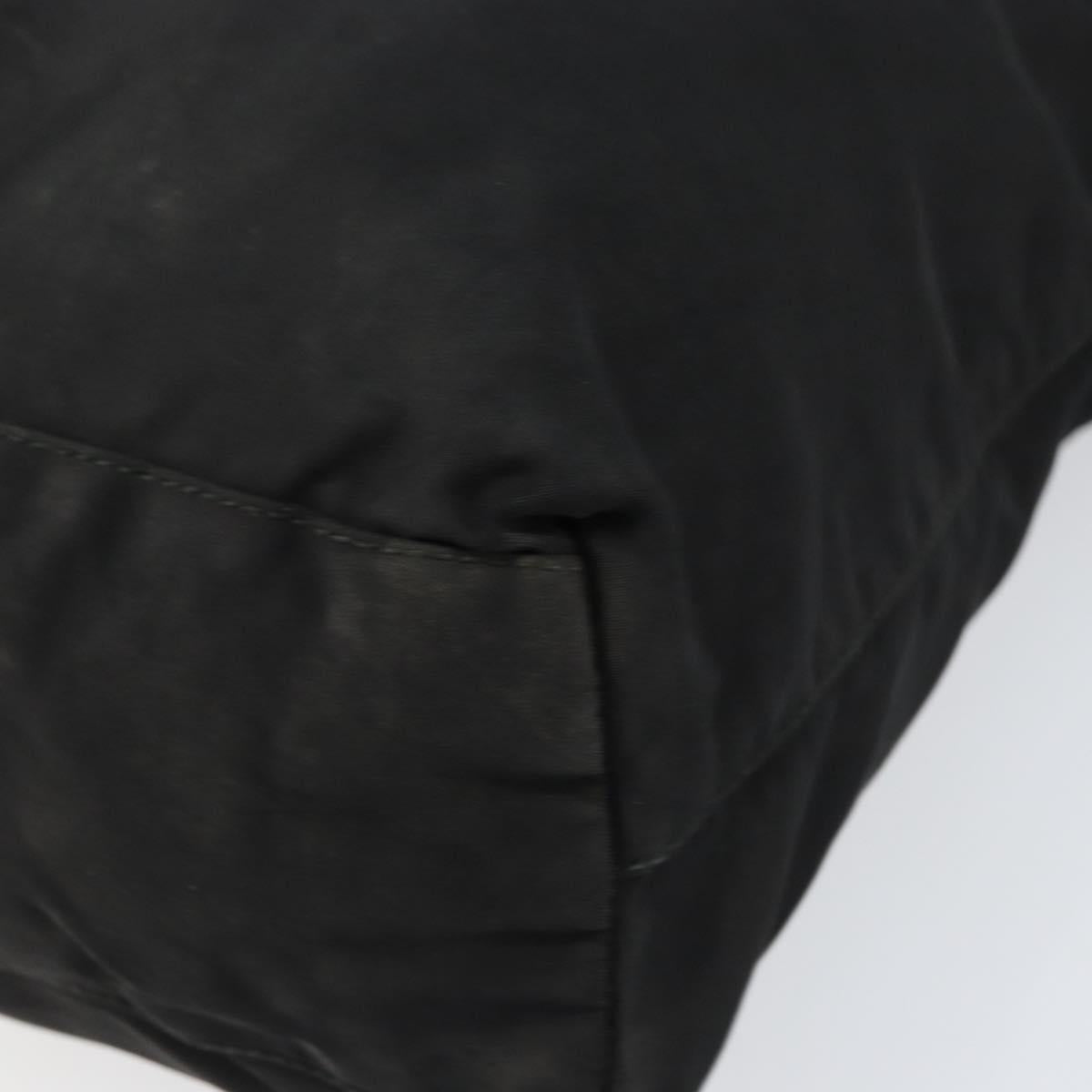 PRADA Shoulder Bag Nylon Black Silver Auth SW1711