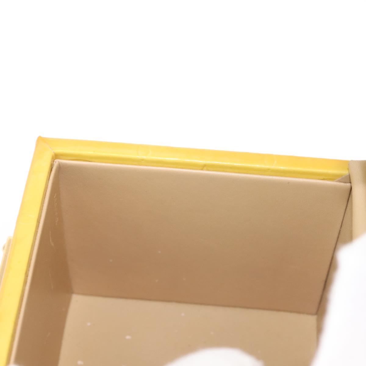 LOUIS VUITTON Monogram Vernis Bleecker Cosmetic Pouch Beige M91002 Auth SW1727