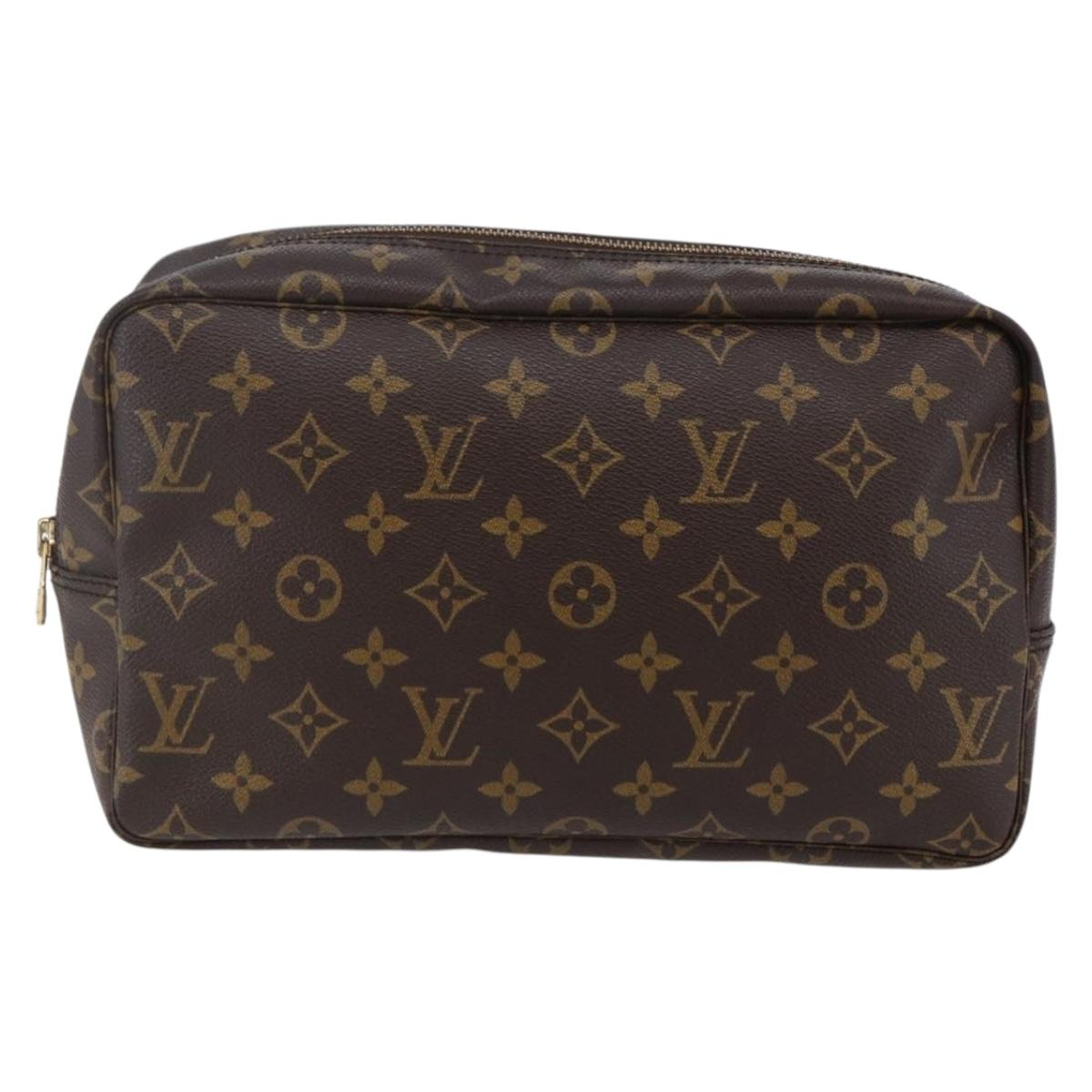 LOUIS VUITTON Monogram Trousse Toilette 28 Clutch Bag M47522 LV Auth SW1730