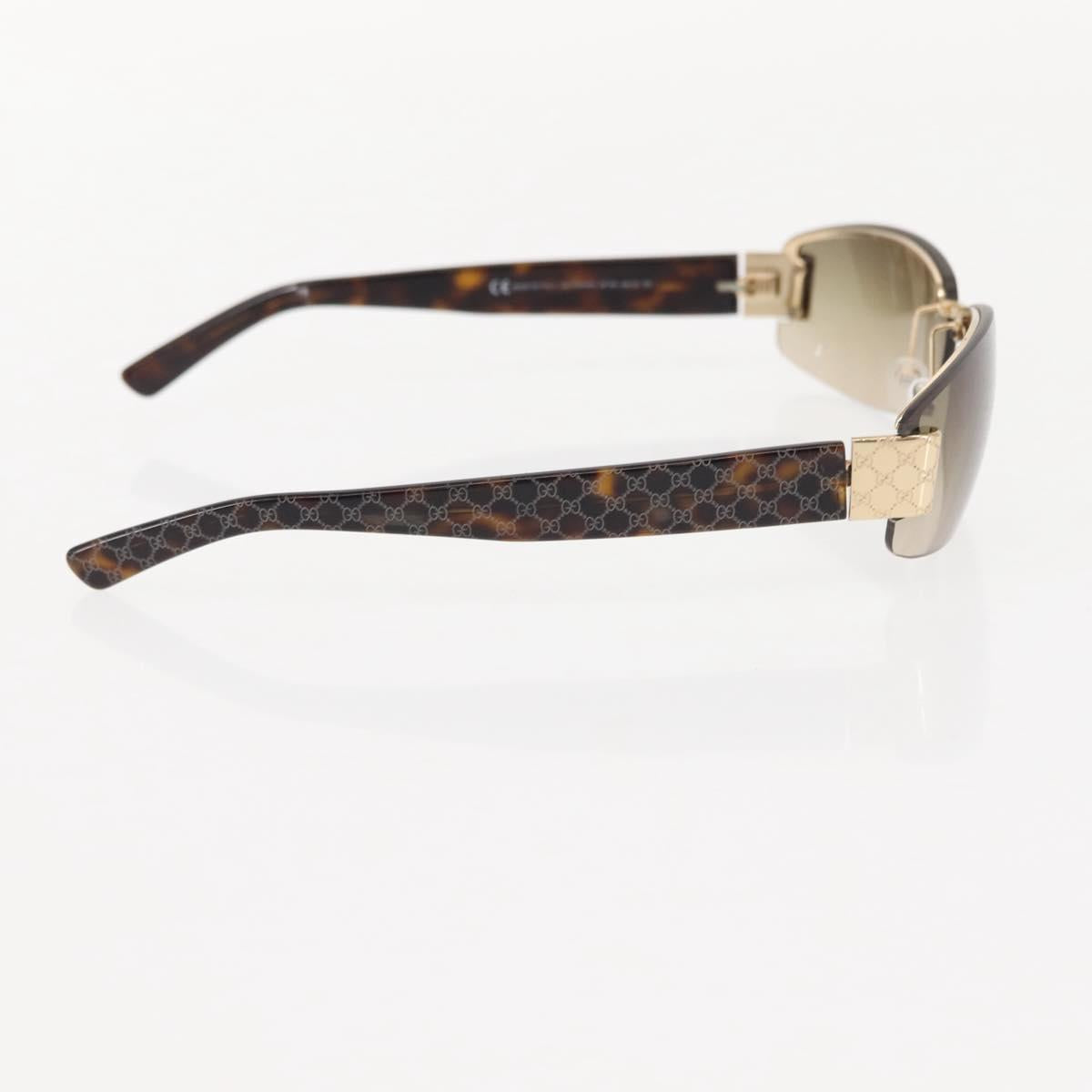 GUCCI GG Sunglasses metal plastic Brown GG1799/N/S Auth SW1738
