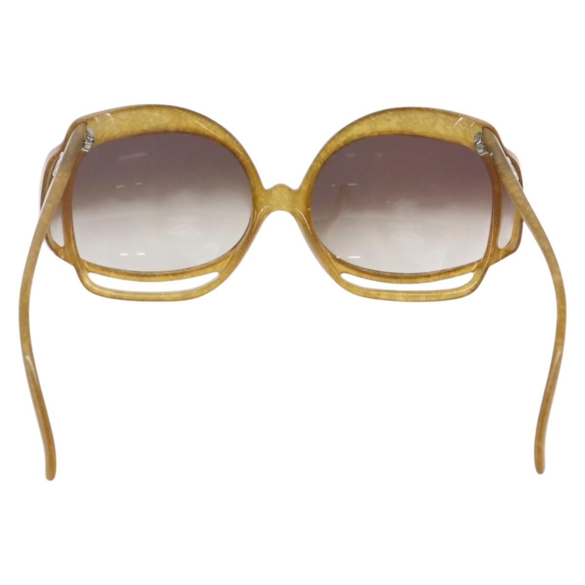 Christian Dior Sunglasses plastic Beige Auth SW1740