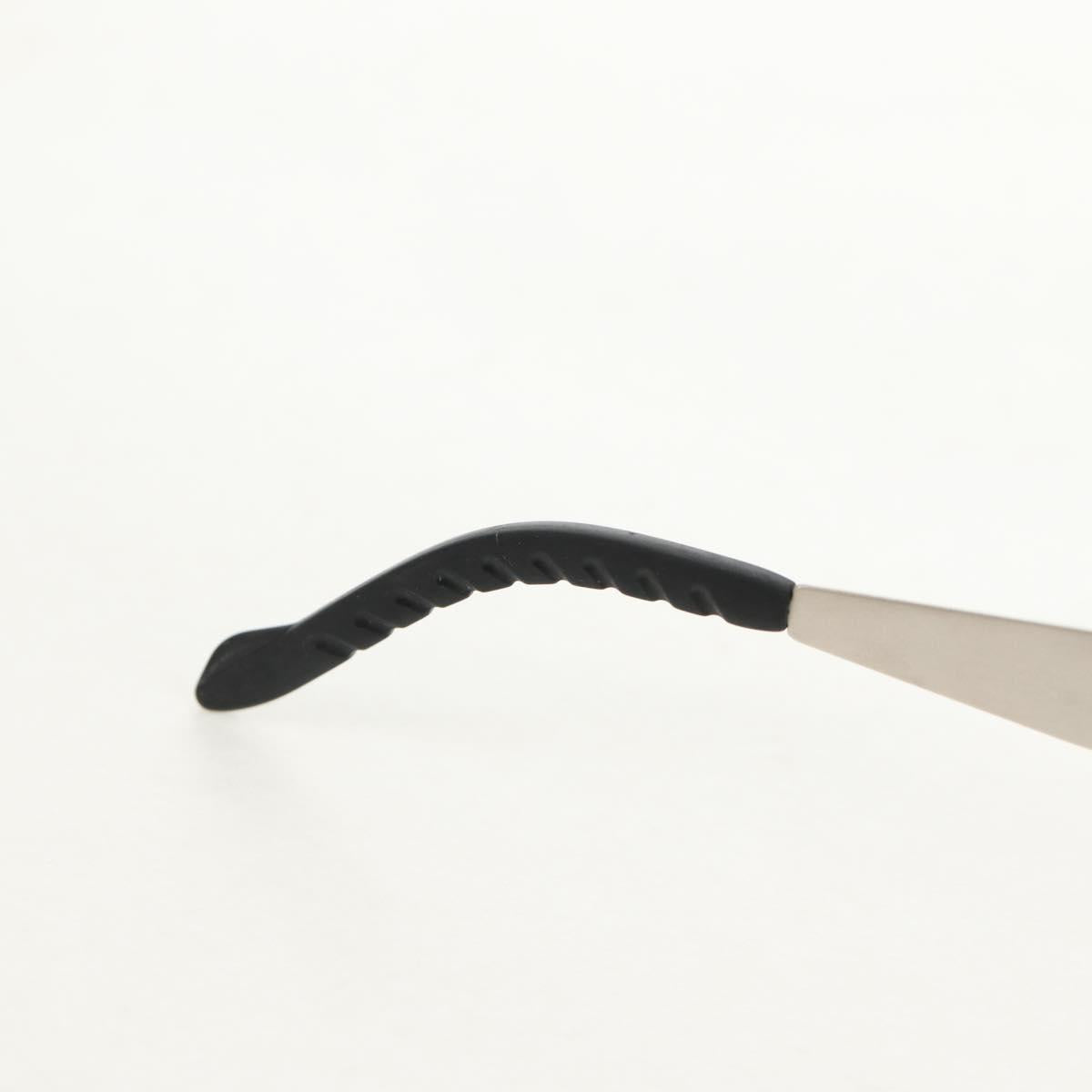 CHANEL 31 RUE CAMBON Sunglasses Metal Silver Black 10506 90405 CC Auth SW1746V