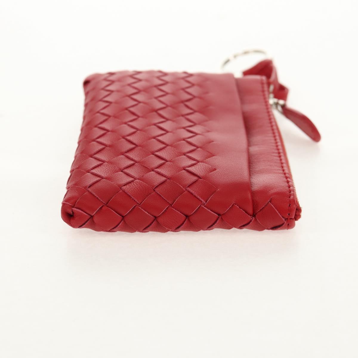 BOTTEGA VENETA INTRECCIATO Wallet Leather Red Auth SW1753V