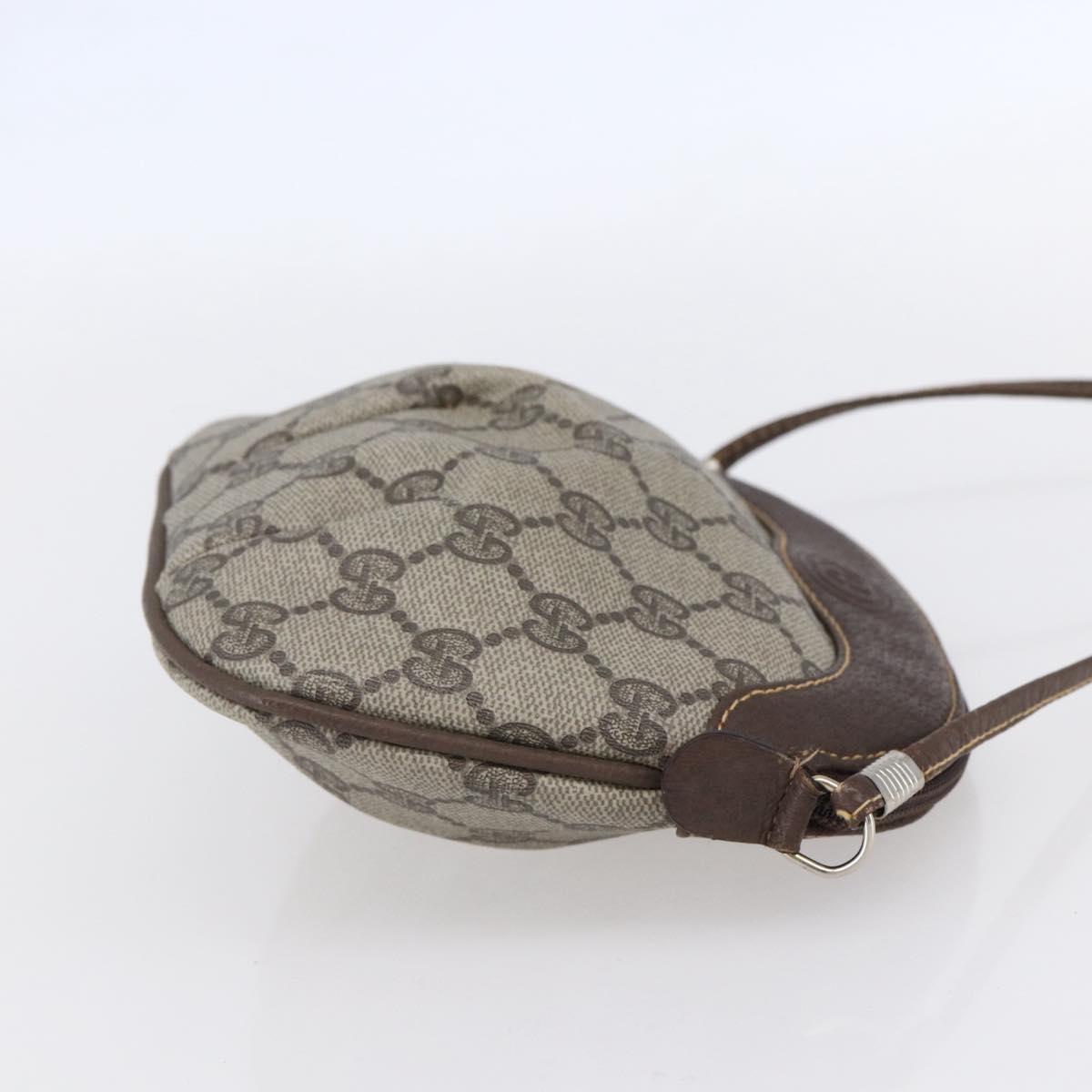 GUCCI GG Supreme Shoulder Bag PVC Beige Gold 40 02 023 Auth SW1760