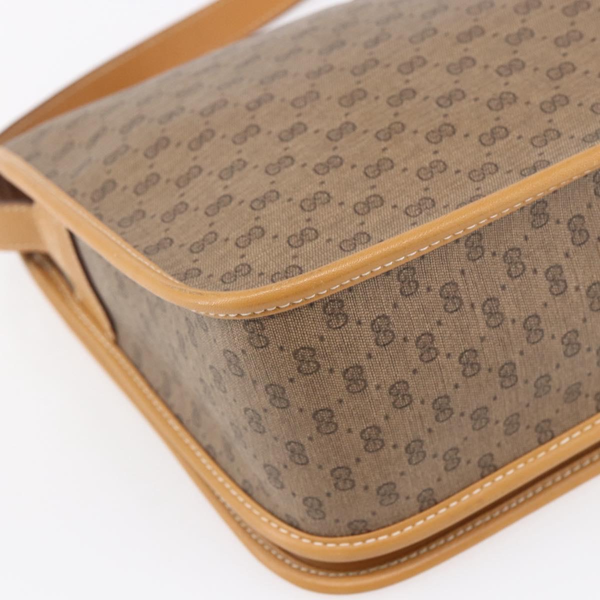 GUCCI Micro GG Supreme Shoulder Bag PVC Beige Gold 001 104 0551 Auth SW1765