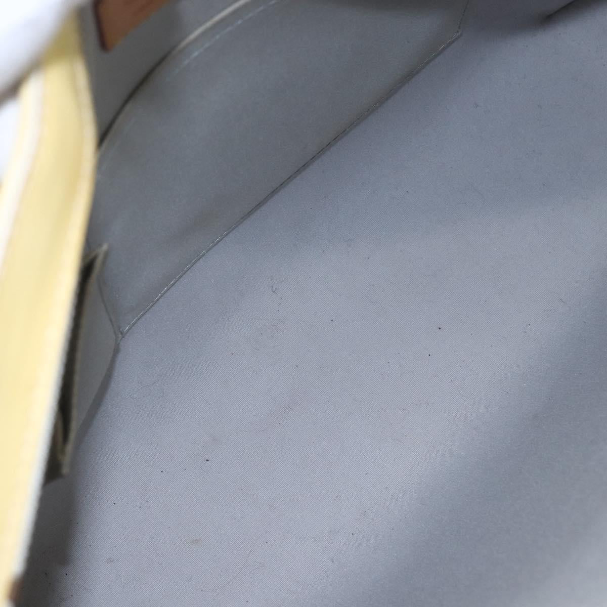 LOUIS VUITTON Monogram Vernis Brentwood Shoulder Bag Perle M91512 LV Auth SW1773