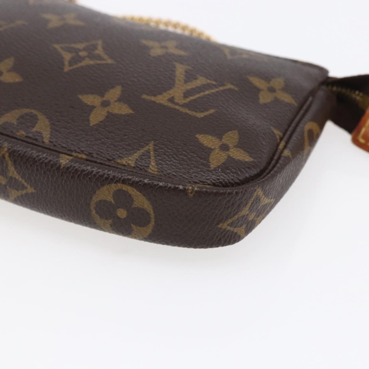LOUIS VUITTON Monogram Mini Pochette Accessoires Pouch M58009 LV Auth SW1774