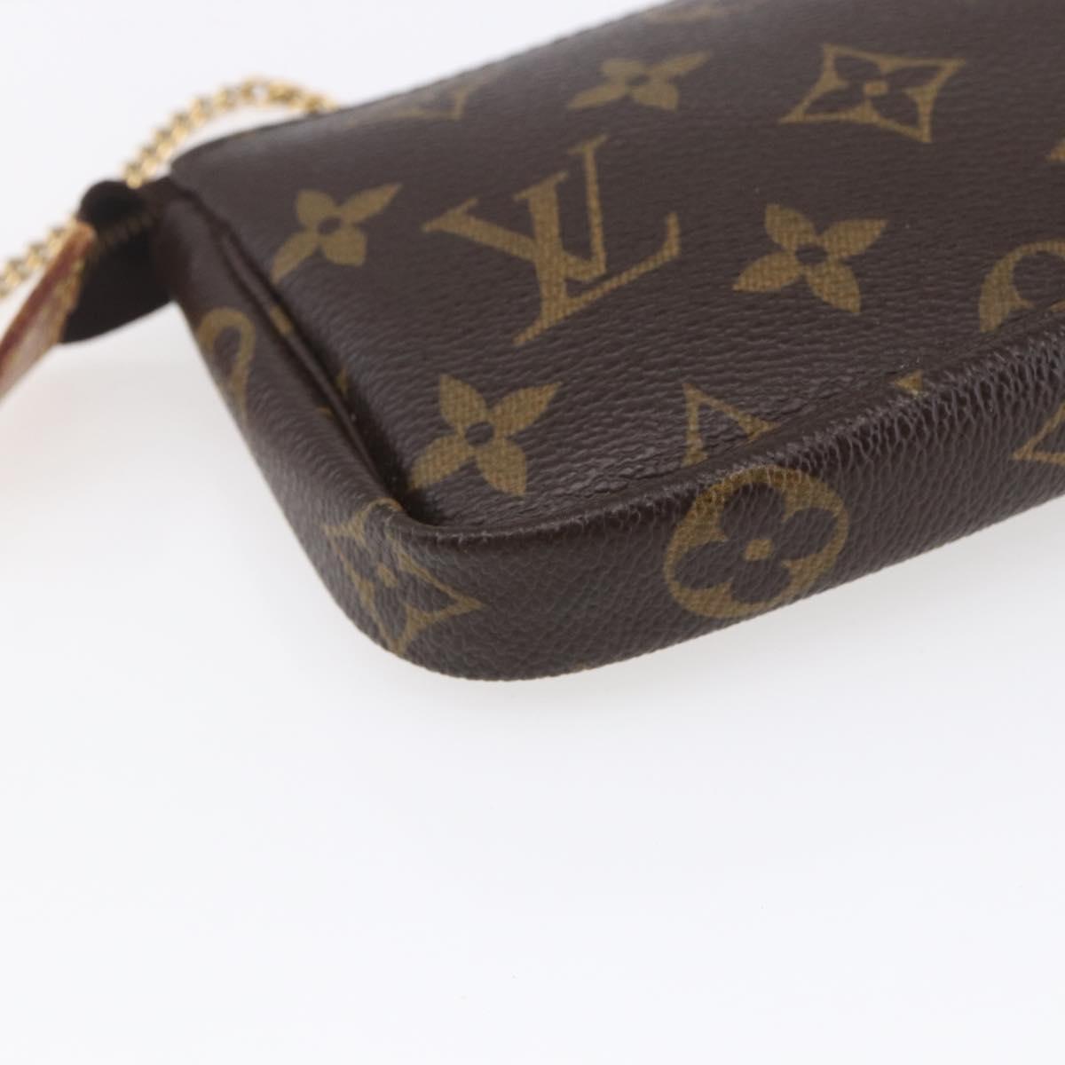 LOUIS VUITTON Monogram Mini Pochette Accessoires Pouch M58009 LV Auth SW1774