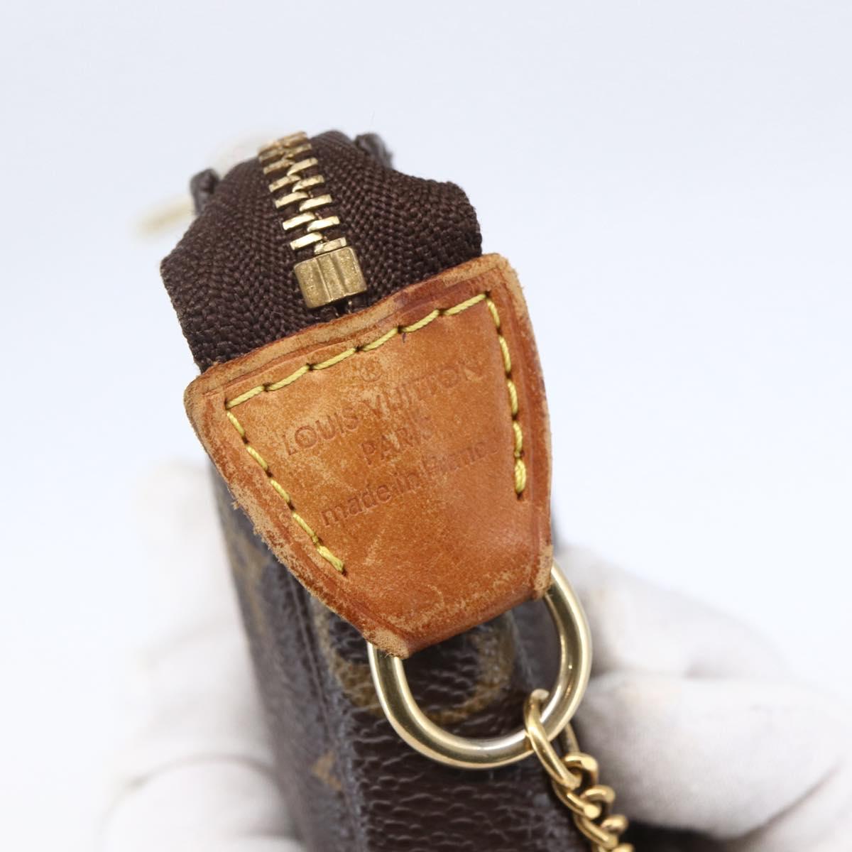 LOUIS VUITTON Monogram Mini Pochette Accessoires Pouch M58009 LV Auth SW1774