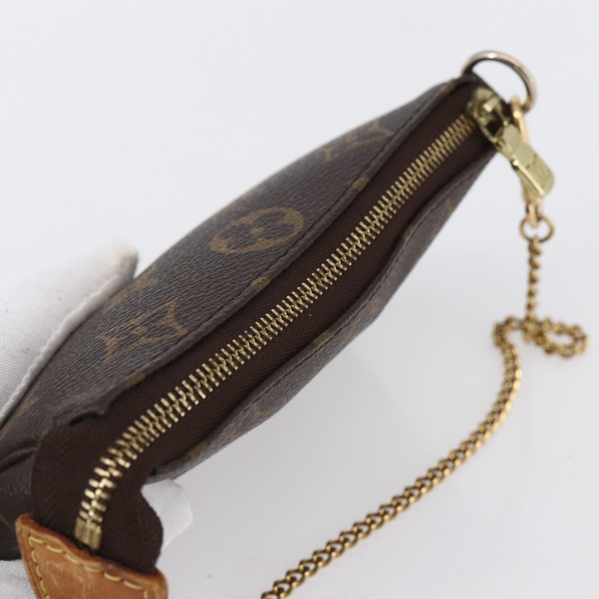 LOUIS VUITTON Monogram Mini Pochette Accessoires Pouch M58009 LV Auth SW1774