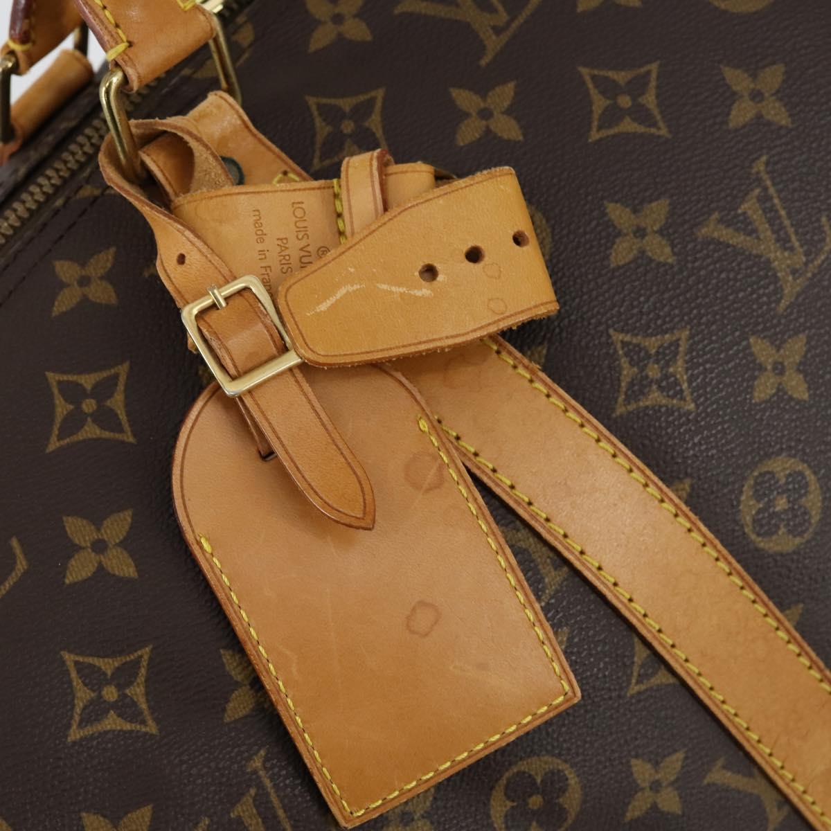 LOUIS VUITTON Monogram Keepall 55 Boston Bag M41424 LV Auth SW1778