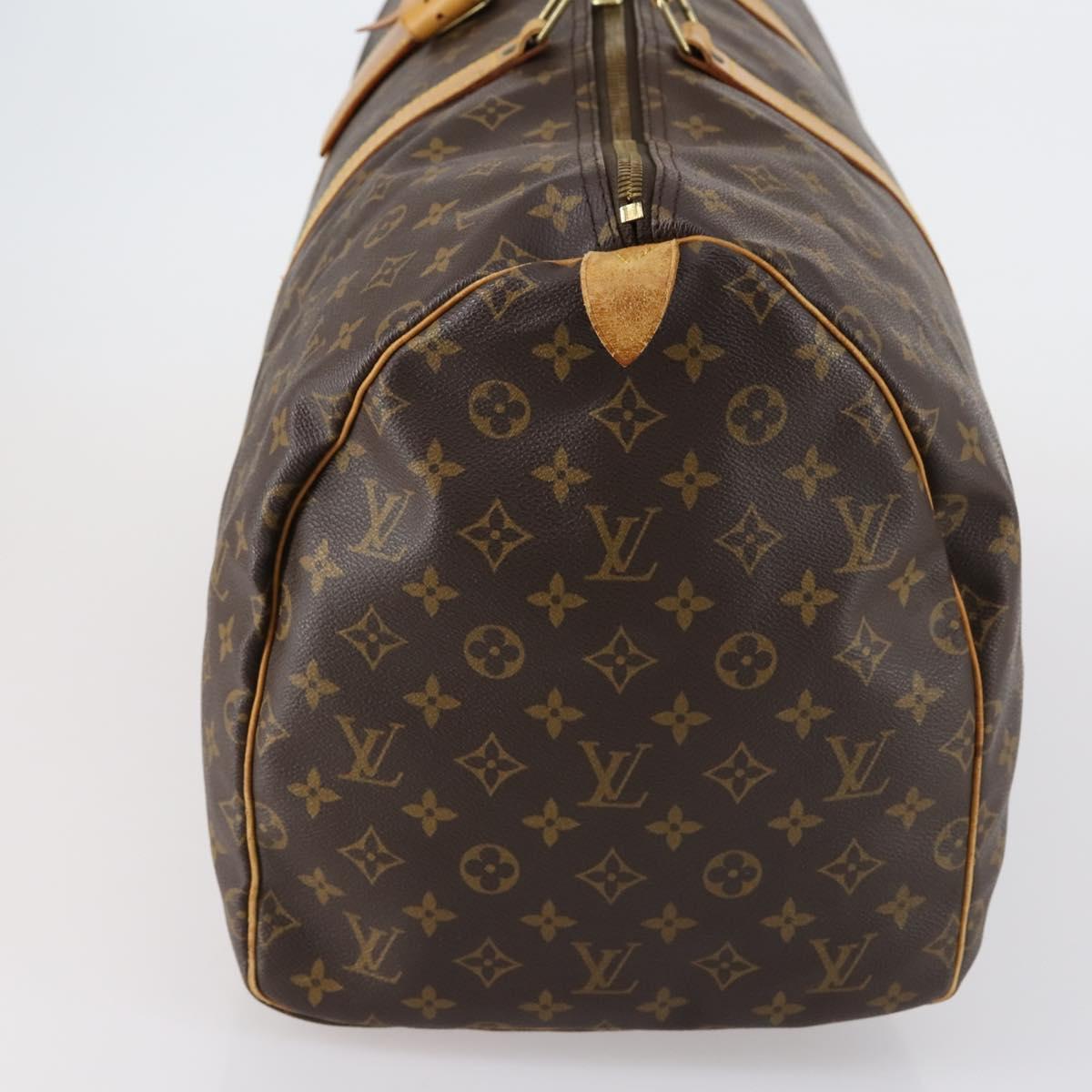 LOUIS VUITTON Monogram Keepall 55 Boston Bag M41424 LV Auth SW1778
