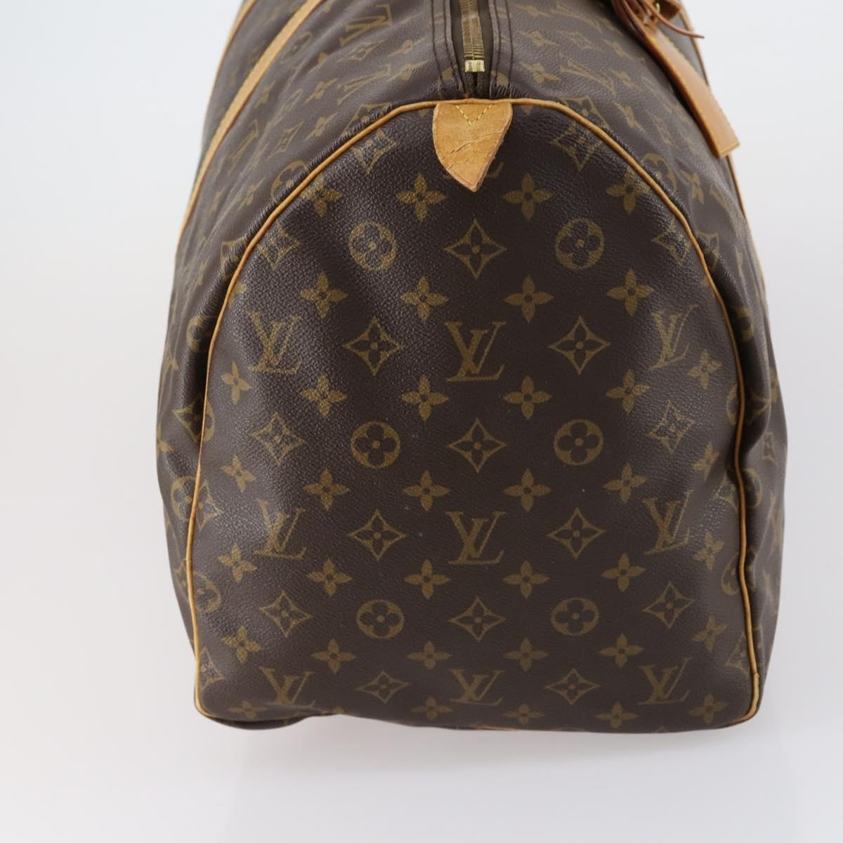 LOUIS VUITTON Monogram Keepall 55 Boston Bag M41424 LV Auth SW1778