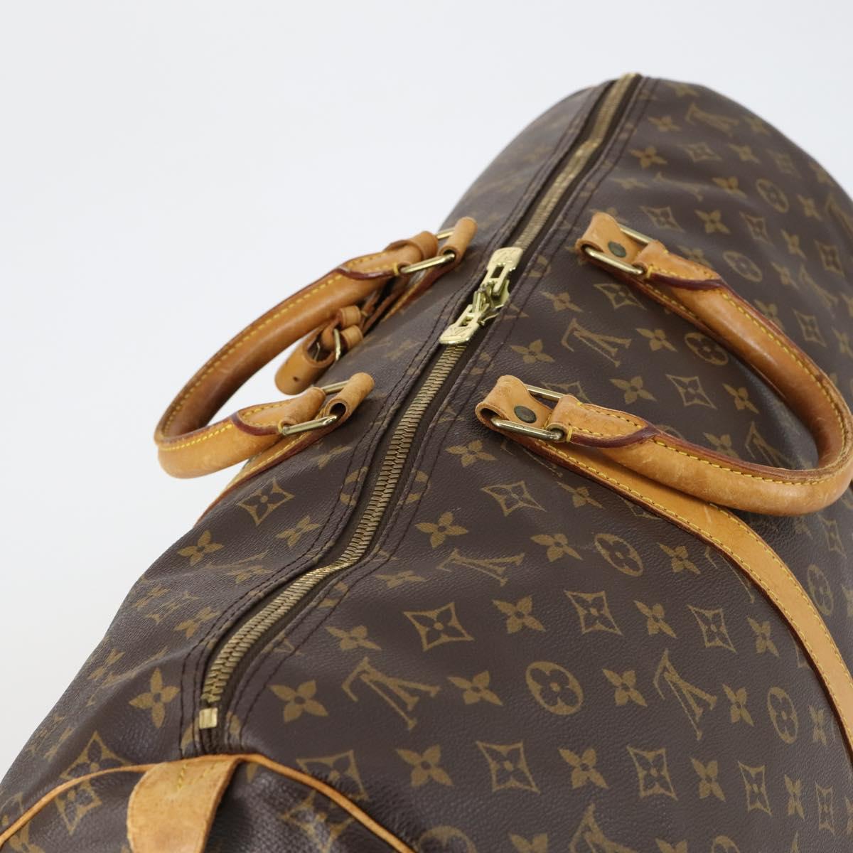 LOUIS VUITTON Monogram Keepall 55 Boston Bag M41424 LV Auth SW1778