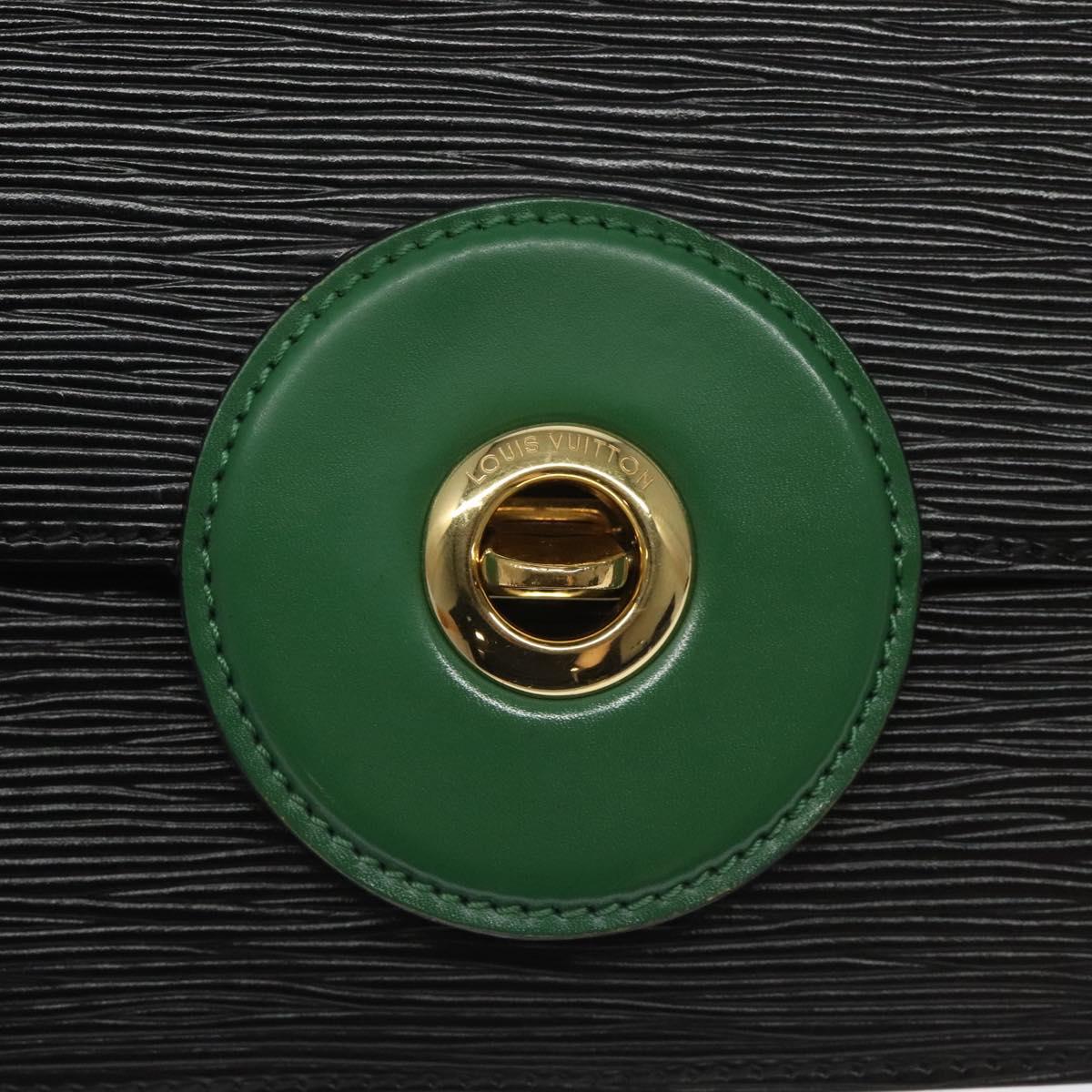 LOUIS VUITTON Epi Free Run Shoulder Bag Green Black M52414 LV Auth sw178