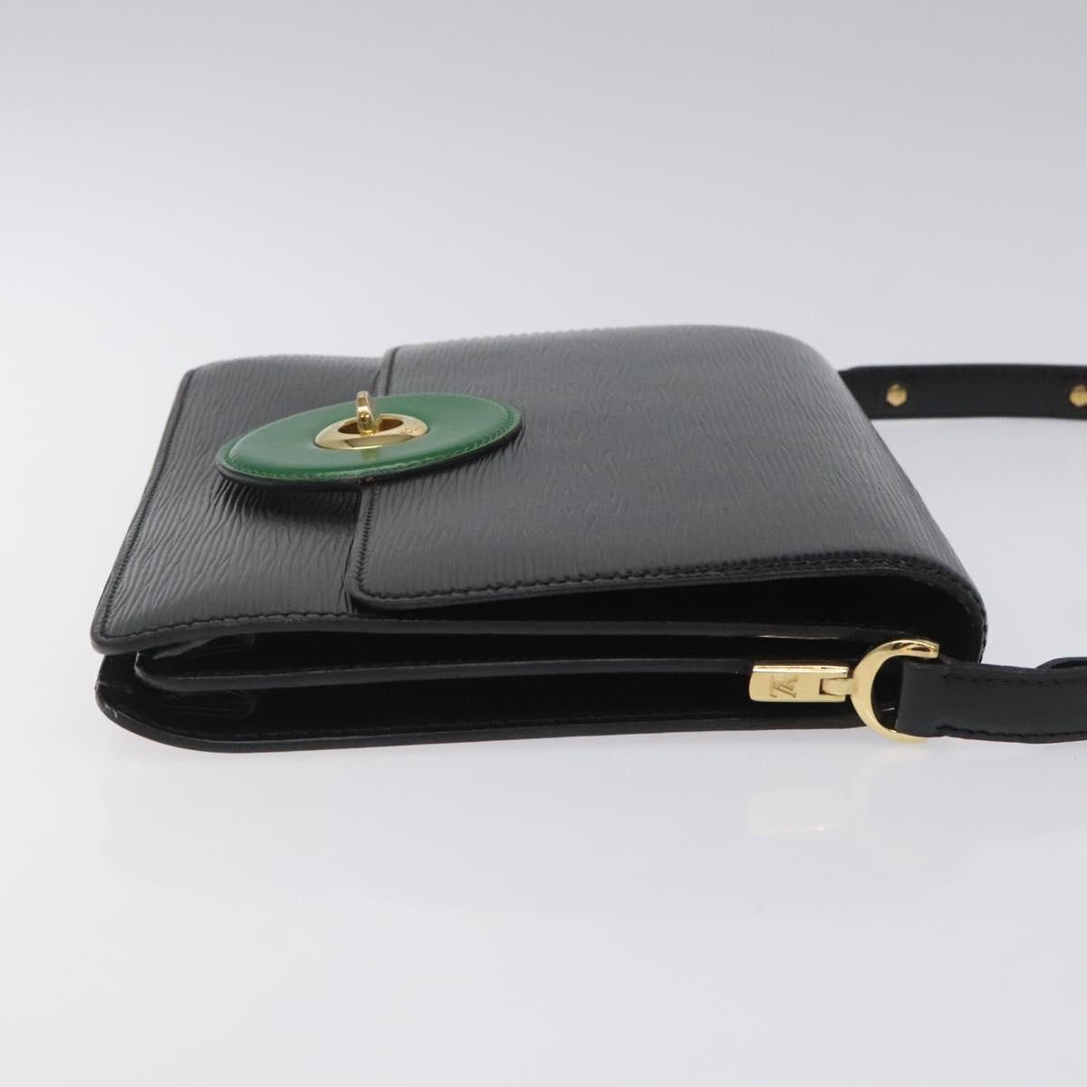 LOUIS VUITTON Epi Free Run Shoulder Bag Green Black M52414 LV Auth sw178