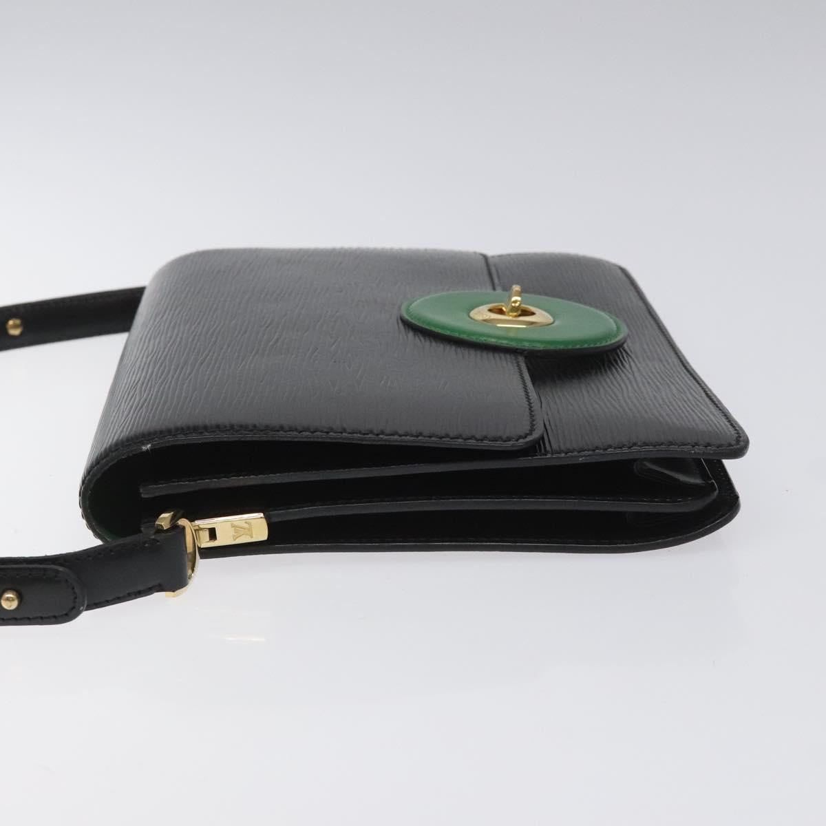 LOUIS VUITTON Epi Free Run Shoulder Bag Green Black M52414 LV Auth sw178