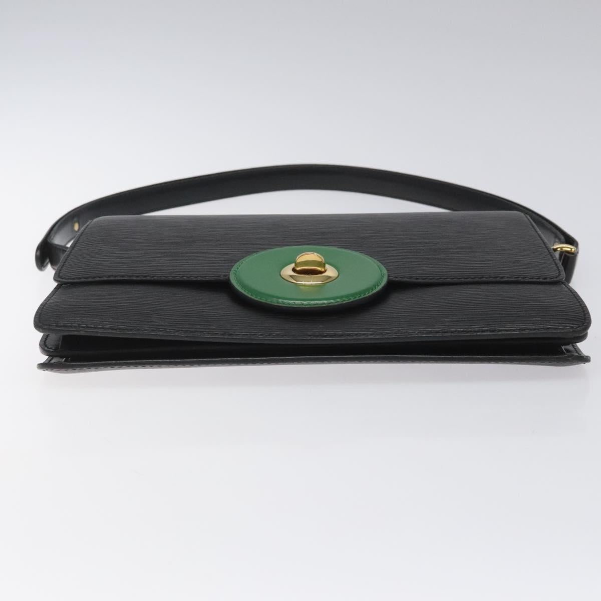 LOUIS VUITTON Epi Free Run Shoulder Bag Green Black M52414 LV Auth sw178